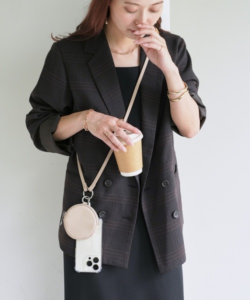 DISCOAT（ディスコート）の「ラウンドポーチ付きスマホストラップ（スマホグッズ・レディース・シルバー/ブラック/ベージュ/ラベンダー・FREE）」の21枚目の写真