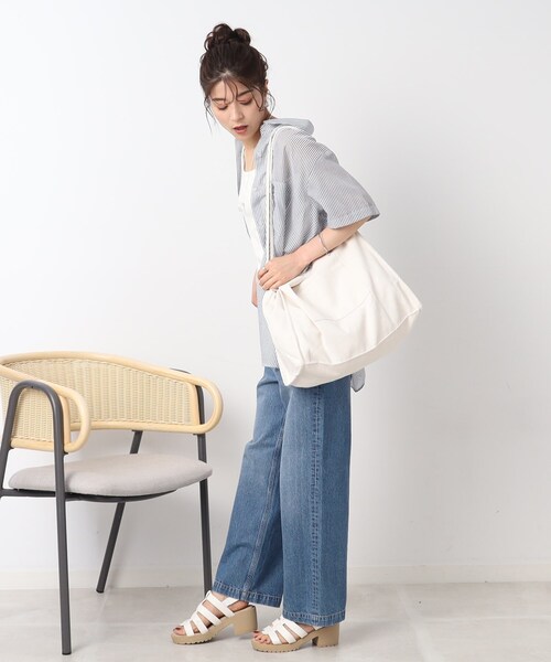 SHOO・LA・RUE（シューラルー）の「◆CYCLOトートバッグ（トートバッグ・レディース・ネイビー/アイボリー/ブラック系2/グレー系2・00）」の19枚目の写真