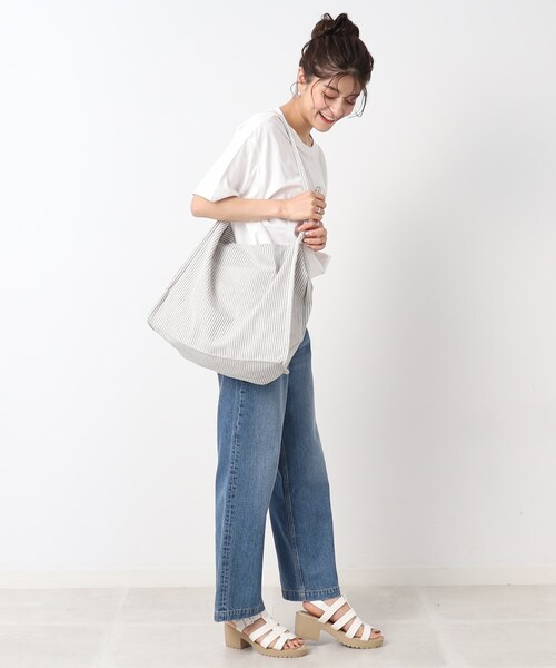 SHOO・LA・RUE（シューラルー）の「◆CYCLOトートバッグ（トートバッグ・レディース・ネイビー/アイボリー/ブラック系2/グレー系2・00）」の13枚目の写真