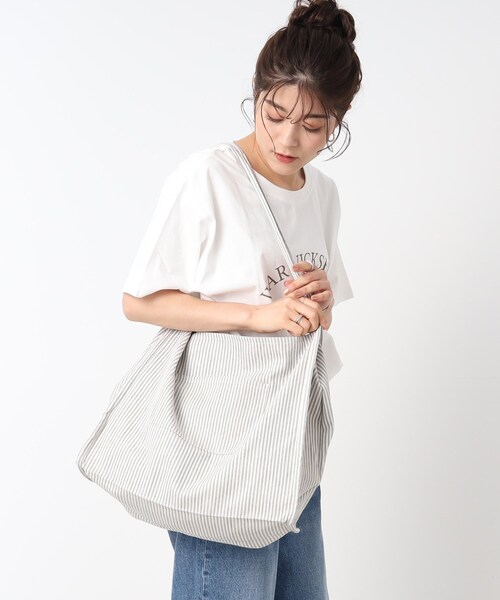 SHOO・LA・RUE（シューラルー）の「◆CYCLOトートバッグ（トートバッグ・レディース・ネイビー/アイボリー/ブラック系2/グレー系2・00）」の8枚目の写真