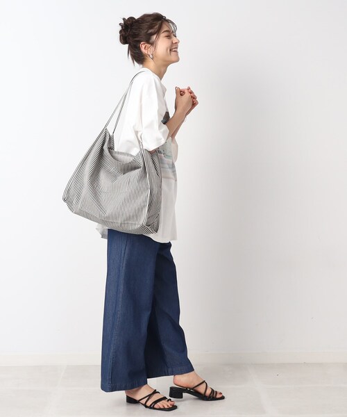 SHOO・LA・RUE（シューラルー）の「◆CYCLOトートバッグ（トートバッグ・レディース・ネイビー/アイボリー/ブラック系2/グレー系2・00）」の18枚目の写真