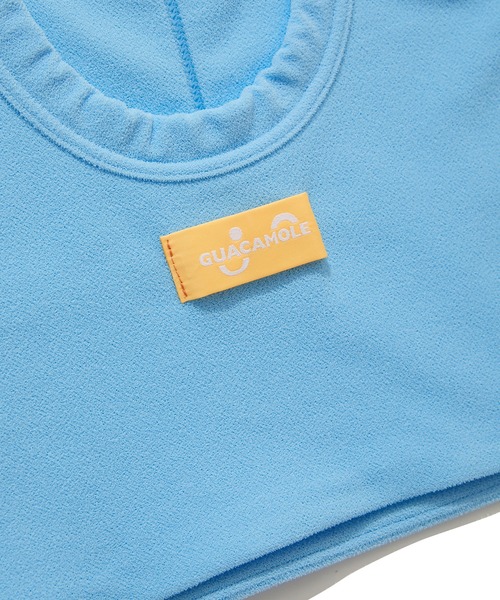 GUACAMOLE(ガカモレ)の「FUNCTIONAL PILE SCOOP NECK BIKINI(水着・レディース・オレンジ/ブラック/ライトブルー・M)」の4枚目の写真