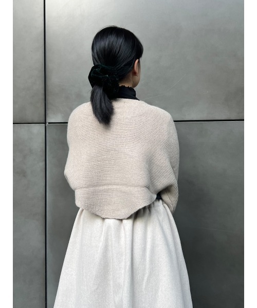 Ayla（アイラ）の「cross short knit（ニット/セーター・レディース・ベージュ/グレー・FREE）」の9枚目の写真