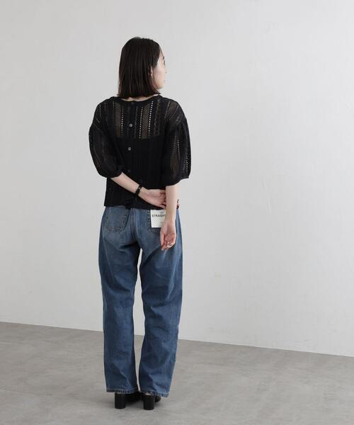 coen（コーエン）の「【WEB限定】2WAYクラフトレースボリュームスリーブブラウス（シャツ/ブラウス・レディース・ブラック/オフホワイト・M/L）」の8枚目の写真