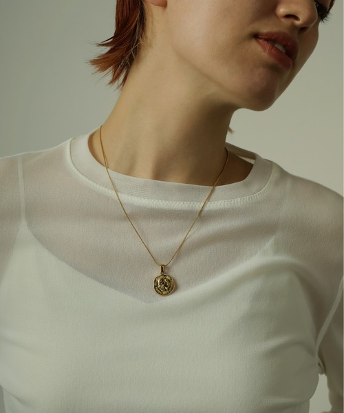 ORLEAN(オルレアン)の「金属アレルギー対応 コインスネークチェーンネックレス サージカルステンレス(ネックレス・レディース・シルバー/ゴールド・フリー)」の5枚目の写真