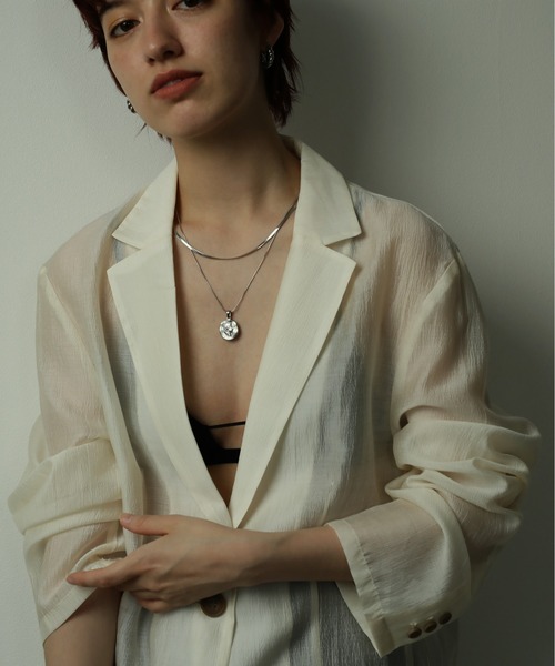 ORLEAN(オルレアン)の「金属アレルギー対応 コインスネークチェーンネックレス サージカルステンレス(ネックレス・レディース・シルバー/ゴールド・フリー)」の13枚目の写真