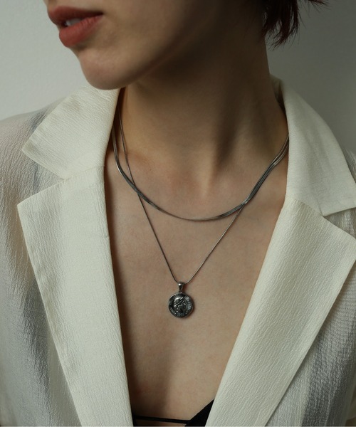 ORLEAN(オルレアン)の「金属アレルギー対応 コインスネークチェーンネックレス サージカルステンレス(ネックレス・レディース・シルバー/ゴールド・フリー)」の14枚目の写真