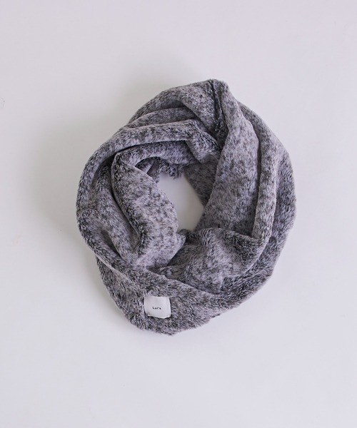 Lui's（ルイス）の「ファースヌード（ネックウォーマー/スヌード・メンズ・グレー/ブラック・FREE）」の3枚目の写真