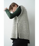 CLANE | SIDE ZIP TWEED KNIT VEST(背心外套)