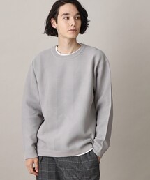 THE SHOP TK  | 【ニット+ロンTセットアイテム】ヘリンボンアンサンブルプルオーバー(ニット/セーター)
