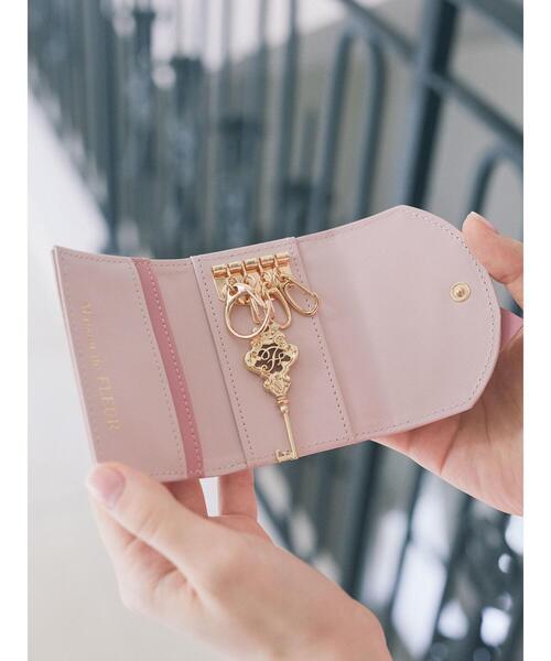 カラーモノグラムキーケース （ピンク） [メゾン ド フルール] カード