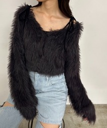 OLIVE des OLIVE | 【ZOZO先行予約】ふわふわクロップドカーディガン　1032050160(カーディガン/ボレロ)