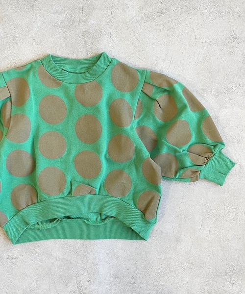 CALMIA（カルミア）の「ソウガラショルダータックスウェット（80～150cm）（スウェット・キッズ・チャコール/ベージュ/ラベンダー・110/95/100/80/130/140/150/120/90）」の2枚目の写真