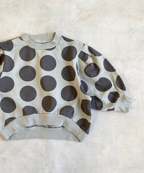 CALMIA（カルミア）の「ソウガラショルダータックスウェット（80～150cm）（スウェット・キッズ・チャコール/ベージュ/ラベンダー・110/95/100/80/130/140/150/120/90）」の12枚目の写真