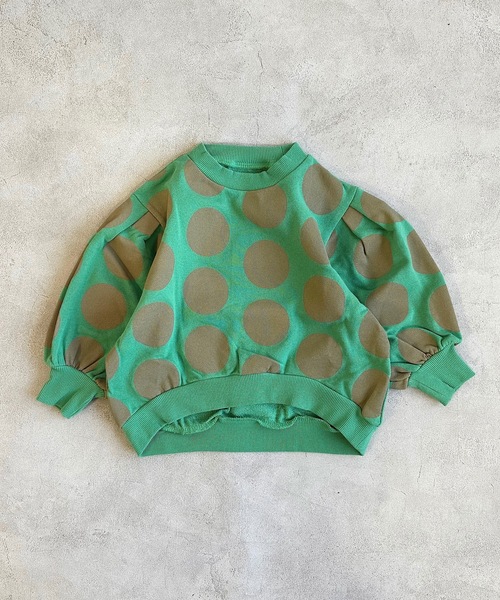 CALMIA（カルミア）の「ソウガラショルダータックスウェット（80～150cm）（スウェット・キッズ・チャコール/ベージュ/ラベンダー・110/95/100/80/130/140/150/120/90）」の9枚目の写真