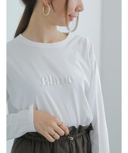 Te chichi（テチチ）の「ウレタン刺繍ロゴロンT（Tシャツ/カットソー・レディース・オフホワイト・F）」の2枚目の写真