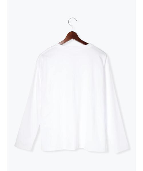 Te chichi（テチチ）の「ウレタン刺繍ロゴロンT（Tシャツ/カットソー・レディース・オフホワイト・F）」の3枚目の写真