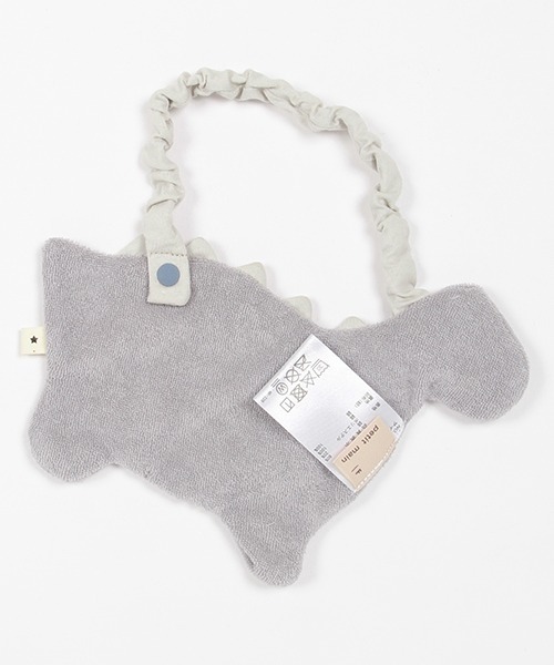 petit main（プティマイン）の「恐竜スタイ（スタイ/よだれかけ・キッズ・ブルーグレー/カーキ・FREE）」の7枚目の写真