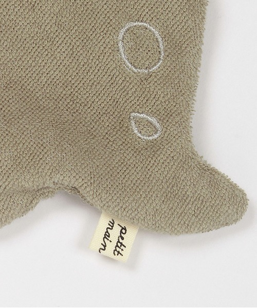 petit main（プティマイン）の「恐竜スタイ（スタイ/よだれかけ・キッズ・ブルーグレー/カーキ・FREE）」の5枚目の写真