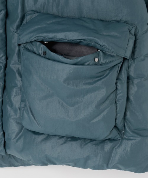 yuw（ユウ）の「ＰＵＦＦＥＲ ＳＨＯＲＴ ＪＫ　976172（ダウンジャケット/コート・レディース・ブルー/ブラック・FREE）」の10枚目の写真