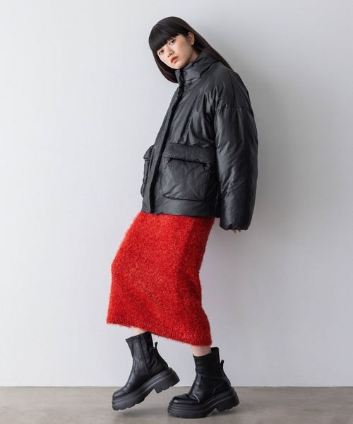 yuw（ユウ）の「ＰＵＦＦＥＲ ＳＨＯＲＴ ＪＫ　976172（ダウンジャケット/コート・レディース・ブルー/ブラック・FREE）」の18枚目の写真