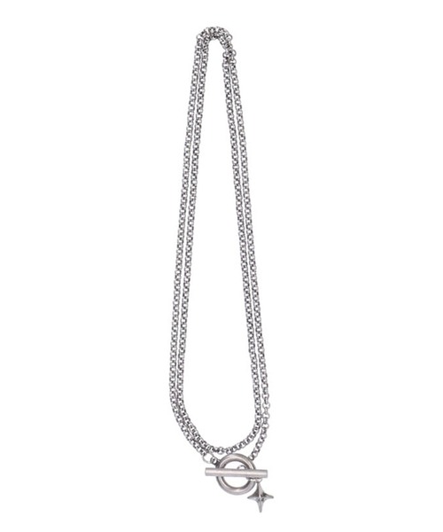 X-girl(エックスガール)の「SPARKLE NECKLACE(ネックレス・レディース・ゴールド/シルバー・ONE SIZE)」の2枚目の写真