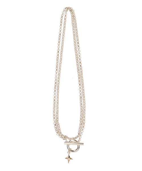 X-girl(エックスガール)の「SPARKLE NECKLACE(ネックレス・レディース・ゴールド/シルバー・ONE SIZE)」の1枚目の写真