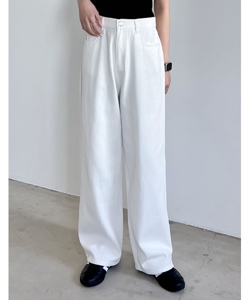 Re:EDIT（リエディ）の「[低身長/高身長/大きいサイズ有][2024 SUMMER COLLECTION]コットンデニムルーズワイドパンツ（デニムパンツ・レディース・ネイビー/ホワイト/ブラック/ブルー/ブルー系その他・LARGE/TALL/MEDIUM/X-LARGE/SHORT）」の15枚目の写真