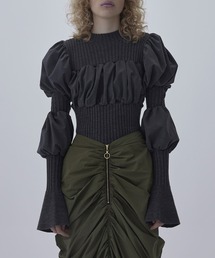 SORIN | Wool Blend Rib Balloon Knit(ニット/セーター)