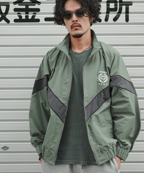 STONE  オリーブ ミリタリージャケット ナイロンジャケット improves（インプローブス）の「ナイロン トレーニング ミリタリー