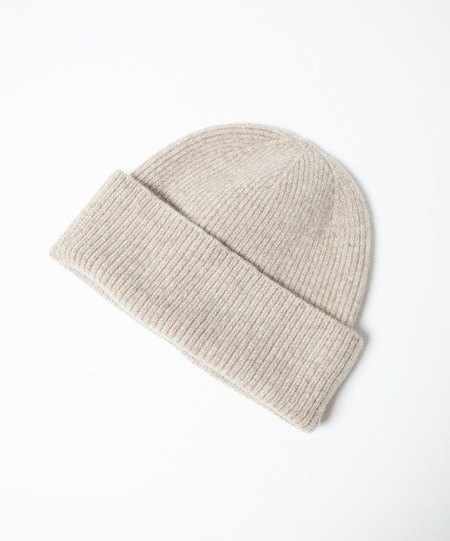 RACAL（ラカル）の「Cashmere / Silk Blend Wool Knit Watch / カシミヤシルク混ウールニットワッチ（ニットキャップ/ビーニー・メンズ・ベージュ/ブラック/オフホワイト/ブラウン/チャコールグレー・FREE）」の10枚目の写真