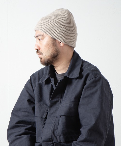 RACAL（ラカル）の「Cashmere / Silk Blend Wool Knit Watch / カシミヤシルク混ウールニットワッチ（ニットキャップ/ビーニー・メンズ・ベージュ/ブラック/オフホワイト/ブラウン/チャコールグレー・FREE）」の15枚目の写真