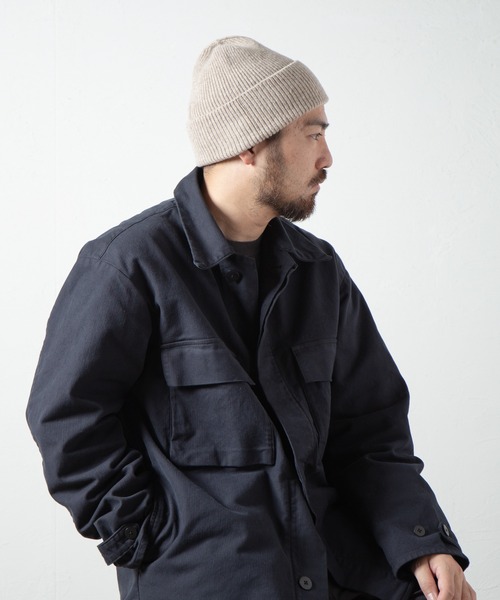 RACAL（ラカル）の「Cashmere / Silk Blend Wool Knit Watch / カシミヤシルク混ウールニットワッチ（ニットキャップ/ビーニー・メンズ・ベージュ/ブラック/オフホワイト/ブラウン/チャコールグレー・FREE）」の19枚目の写真