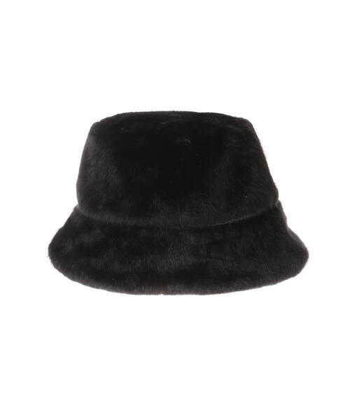 INGNI（イング）の「ふわふわエコファーバケットハット（ハット・レディース・オフホワイト/ブラック・ONE SIZE）」の3枚目の写真