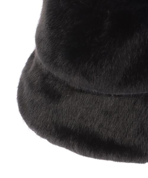 INGNI（イング）の「ふわふわエコファーバケットハット（ハット・レディース・オフホワイト/ブラック・ONE SIZE）」の6枚目の写真