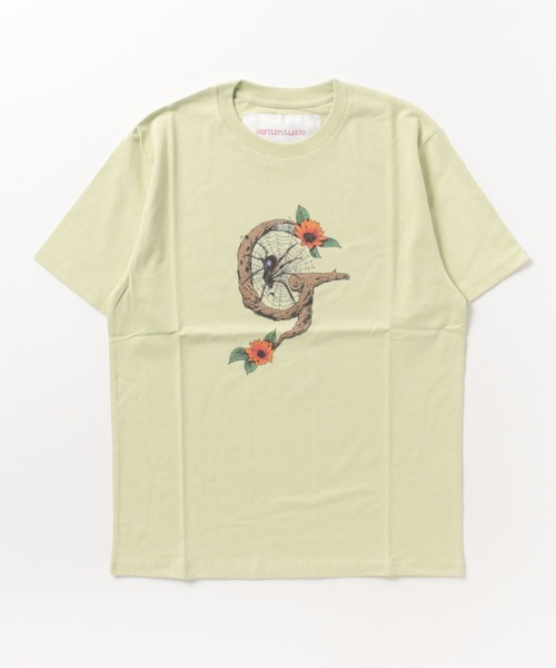 fridge(フリッジ)の「【GENTLE FULLNES】ジェントルフルネス SPIDER RECYCLED COTTON SS TEE(Tシャツ/カットソー・メンズ・ブラウン/グリーン/オレンジ/オートミール・X-LARGE/XX-LARGE/MEDIUM)」の4枚目の写真