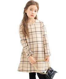 Bee des Bee（ビーデスビー）の「裏起毛 総柄フレアワンピース（ワンピース・キッズ）」