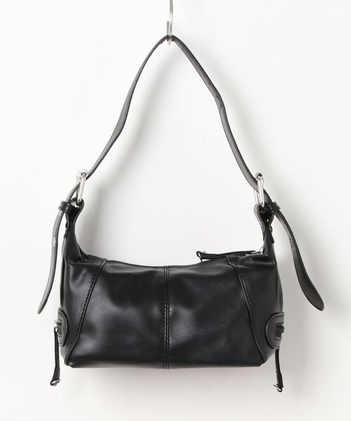 Burner(バーナー)の「【OKUOKU Recommend Select】ベルトハンドル ジップ ハンドバッグ oku-bag-694367578429-25 U(ショルダーバッグ・レディース・ブラック/ホワイト・FREE)」の12枚目の写真