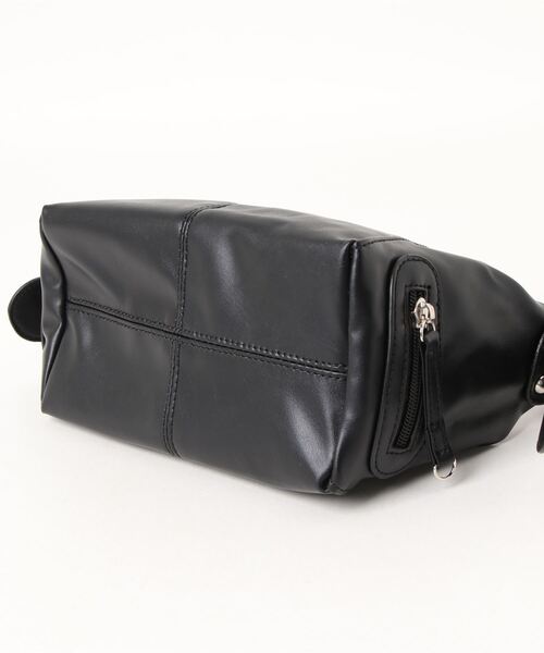 Burner(バーナー)の「【OKUOKU Recommend Select】ベルトハンドル ジップ ハンドバッグ oku-bag-694367578429-25 U(ショルダーバッグ・レディース・ブラック/ホワイト・FREE)」の13枚目の写真