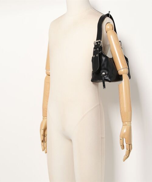 Burner(バーナー)の「【OKUOKU Recommend Select】ベルトハンドル ジップ ハンドバッグ oku-bag-694367578429-25 U(ショルダーバッグ・レディース・ブラック/ホワイト・FREE)」の15枚目の写真