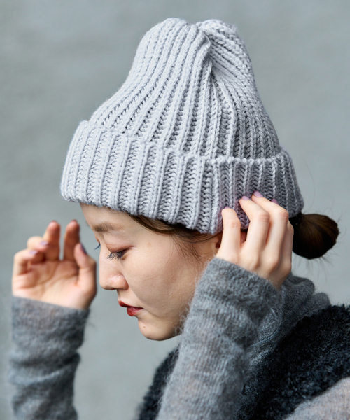 IENA（イエナ）の「【CLIPPER/クリッパー】メリノニットキャップ（ニットキャップ/ビーニー・レディース・チャコールグレー/グレー/アイボリー・FREE）」の20枚目の写真