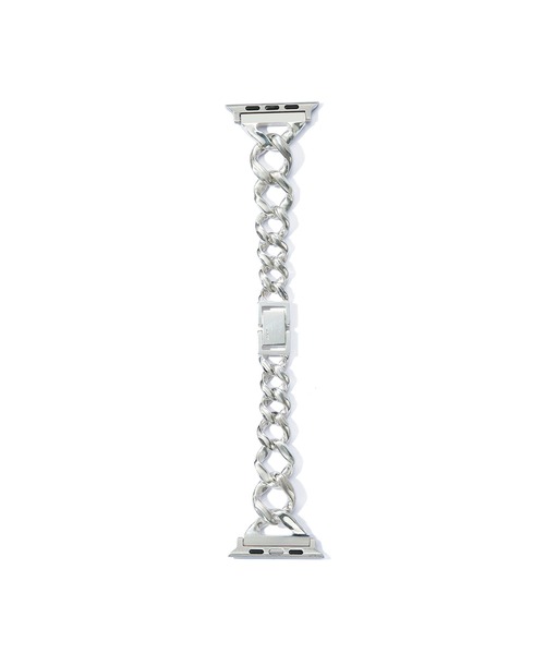 CRIMIE(クライミー)の「APPLE WATCH LINK CHAIN GRADATION SILVER BAND / 45、44、42mm対応 / アップルウォッチ チェーン シルバー グラデーション 時計 バンド / 45、44、42mm対応(ブレスレット・メンズ・シルバー・M/L)」の8枚目の写真