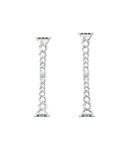 CRIMIE(クライミー)の「APPLE WATCH LINK CHAIN GRADATION SILVER BAND / 45、44、42mm対応 / アップルウォッチ チェーン シルバー グラデーション 時計 バンド / 45、44、42mm対応(ブレスレット・メンズ・シルバー・M/L)」の16枚目の写真