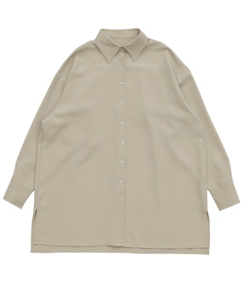 select MOCA(セレクトモカ)の「トロミタッチオーバーレギュラーシャツ(シャツ/ブラウス・レディース・アイボリー/グレイッシュベージュ・FREE)」の22枚目の写真