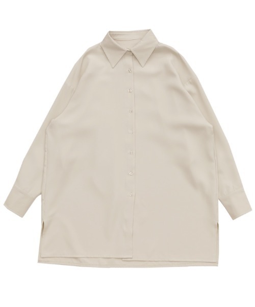 select MOCA(セレクトモカ)の「トロミタッチオーバーレギュラーシャツ(シャツ/ブラウス・レディース・アイボリー/グレイッシュベージュ・FREE)」の21枚目の写真