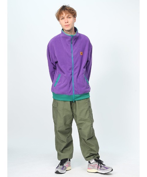 KELTY(ケルティ)の「KELTY 80s フリース フルジップ ジャケット(ブルゾン・メンズ・ブラック/パープル・M/LL/L)」の4枚目の写真