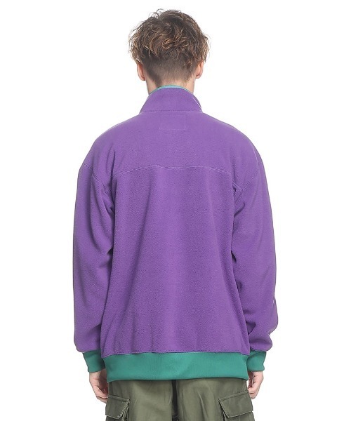 KELTY(ケルティ)の「KELTY 80s フリース フルジップ ジャケット(ブルゾン・メンズ・ブラック/パープル・M/LL/L)」の6枚目の写真