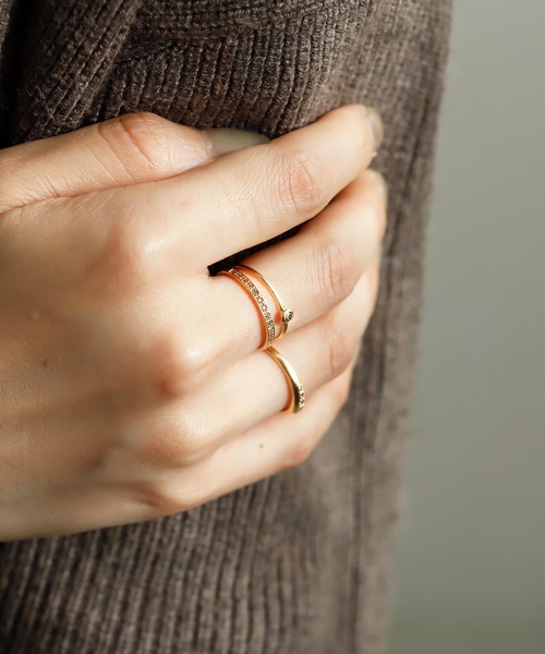 SIENA ROSE（シエナロゼ）の「【廃番】ecru・ベゼルリング（リング