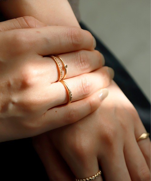 SIENA ROSE（シエナロゼ）の「【廃番】ecru・ベゼルリング（リング