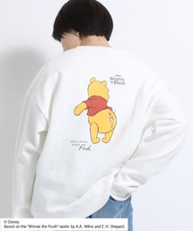 Disney（ディズニー）の「Disney（ディズニー）101匹わんちゃん・くまのプーさんキャラクタープリント裏起毛スウェットトレーナー メンズ レディース/プルオーバートップス（スウェット）」